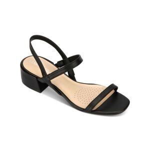 KENNETH COLE Womens Black Maisie Slip On Leather Slingback Sandal 10 M